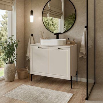 Тумба під умивальник CAMA AMBER UM 80 D2 кашемір