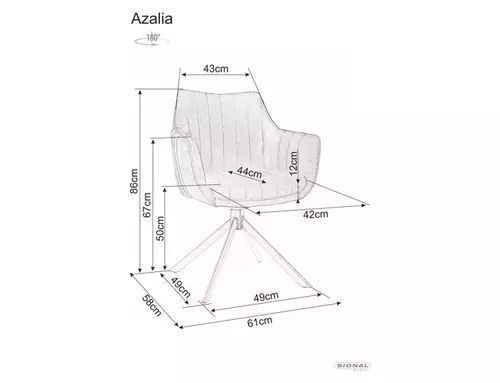Стілець Azalia Brego Signal 61&times;86, оливковий, тканина Brego фото - artos.in.ua