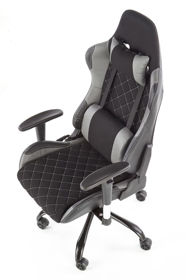 Комп'ютерне поворотне крісло DRAKE чорний, сірий Halmar Польща