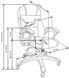 Кресло для кабинета Desmond механизм Tilt, металл серый/экокожа черный Halmar Польша