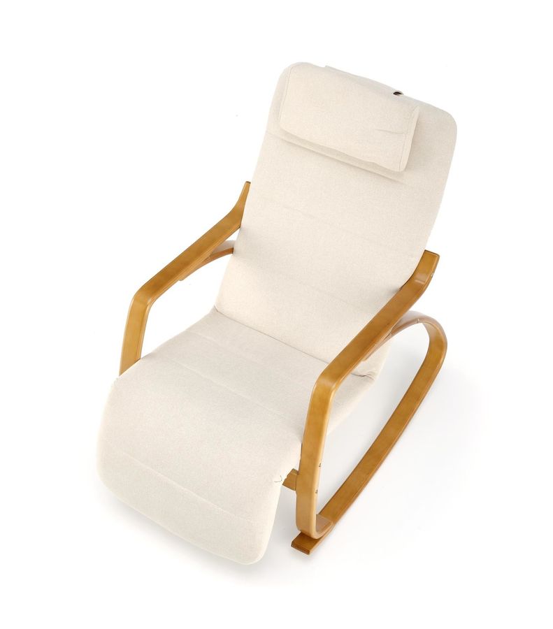 Крісло для відпочинку PRIME бежевий з функцією колиски Halmar Польща