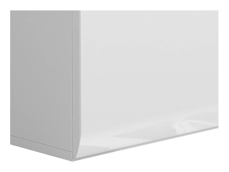 Витрина BRW Azteca Trio S504-SFK1W1D/14/9-BI/BIP, белый, белый глянцевый фото - artos.in.ua