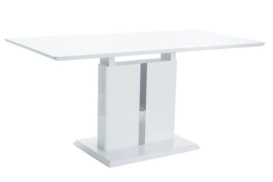 Дизайнерский кухонный Стол SIGNAL Dallas 110x75 Белый раскладной в стиле модерн Польша