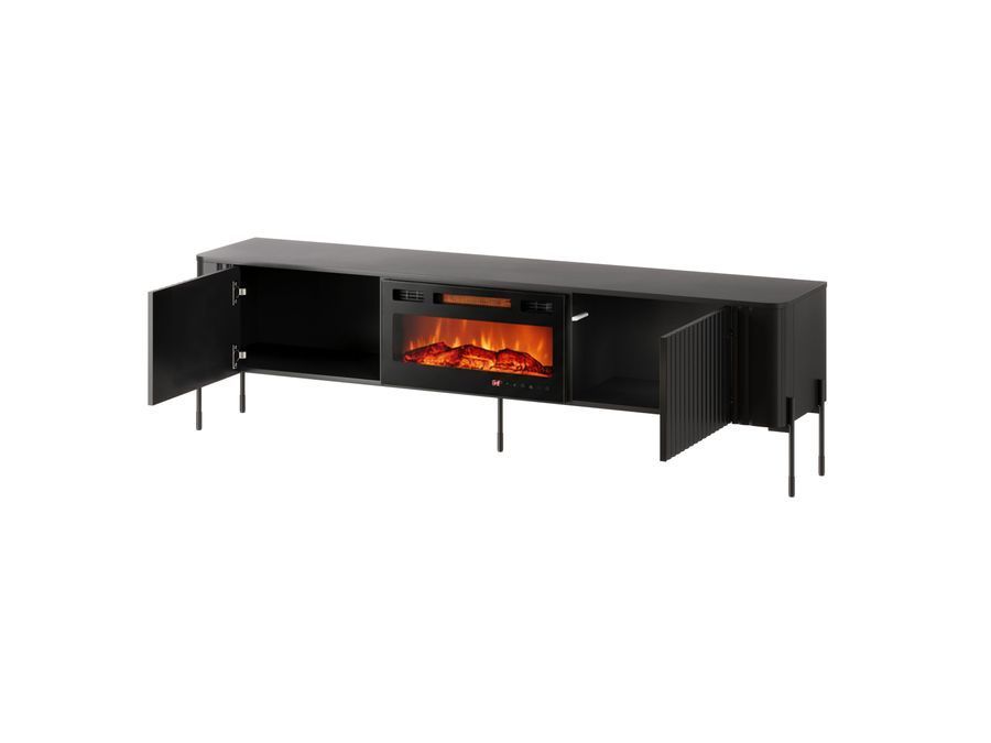 Тумба для телевизора VERA 190 EF CAMA черная матовая фото - artos.in.ua