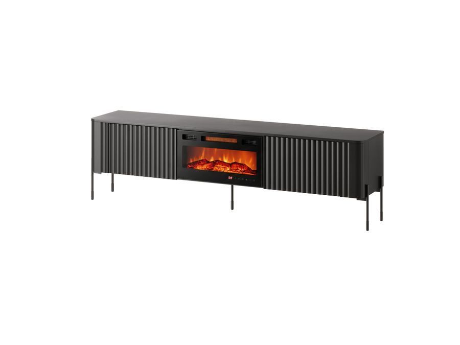 Тумба для телевизора VERA 190 EF CAMA черная матовая фото - artos.in.ua