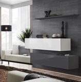 Комод ASM Switch SB II 27 WG SW SB2, белый матовый, белый глянцевый, графит матовый, графит глянцевый фото - artos.in.ua
