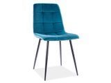 Стілець Mila велюр чорний frame/turquosie bluvel 85 Signal фото - artos.in.ua
