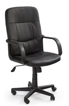 Крісло офісне Denzel механізм Tilt, метал чорний / екошкіра чорний Halmar Польща