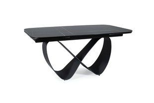 Раздвижной обеденный стол INFINITY Ceramic 160/240x95 Signal - черный/черный мат фото - artos.in.ua