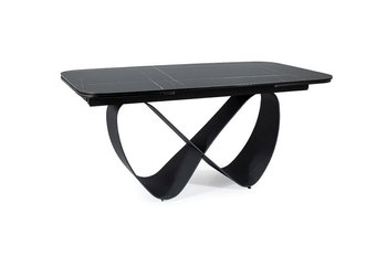 Розсувний обідній стіл INFINITY Ceramic 160/240x95 Signal - чорний/чорний мат Польща
