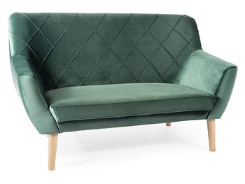 2-місний диван з оксамитовою оббивкою KIER 2 Signal - бук/зелений Bluvel 78 Польща