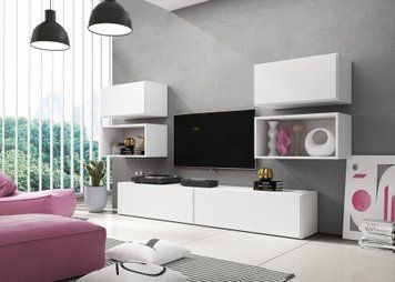 Модульна стінка CAMA ROCO 3 &mdash; Білий мат / Білий мат фото - artos.in.ua