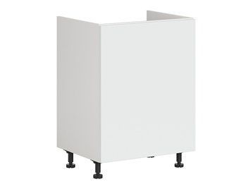 Тумба кухонная нижняя под мойку BRW Top Line 2 60 &mdash; альпийский белый / снежно-белый супермат, правое открывание фото - artos.in.ua