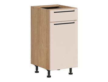 Тумба кухонная нижняя BRW Iris 40 &mdash; дуб хикори, левое открывание, 1 ящик, тихое закрывание фото - artos.in.ua