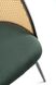 Металевий стілець K508 оксамитова тканина, синтетична ротанга зелений Halmar Польща