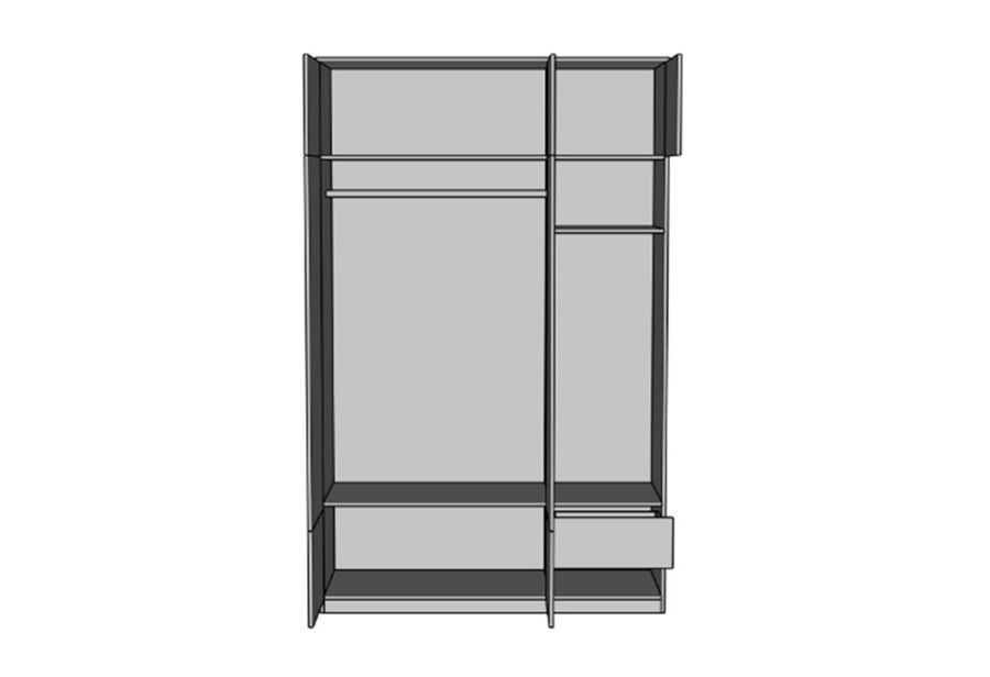Прихожая Фрида Свит Меблив 150&times;52&times;240 см, шкаф, вешалка, 7 дверей, 1 ящик, Дуб Ливорно/Чёрный фото - artos.in.ua