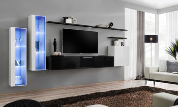 Комплект мебели в гостиную ASM Switch XI 26 WS SW 11 Белый матовый/Черный глянцевый из Польши