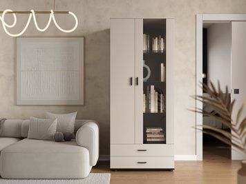 Вітрина для вітальні Soho S6 Cama кашемірова фото - artos.in.ua