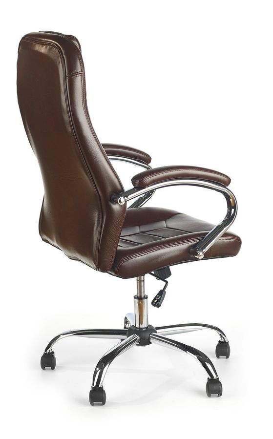 Крісло офісне Cody механізм Tilt, хромований метал / екошкіра чорний Halmar Польща