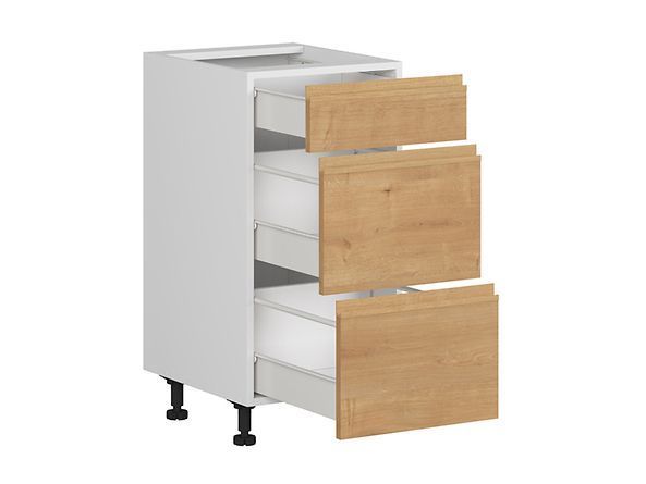 Нижня кухонна тумба BRW Sole K10-FH_D3S_40 / 82_2SMB / SMB-BAL / DAA, дуб Арлінгтон / альпійський білий, фото - artos.in.ua