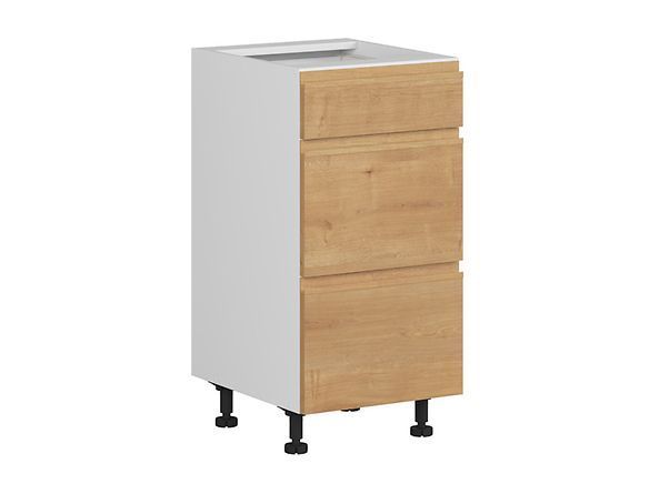 Нижня кухонна тумба BRW Sole K10-FH_D3S_40 / 82_2SMB / SMB-BAL / DAA, дуб Арлінгтон / альпійський білий, фото - artos.in.ua