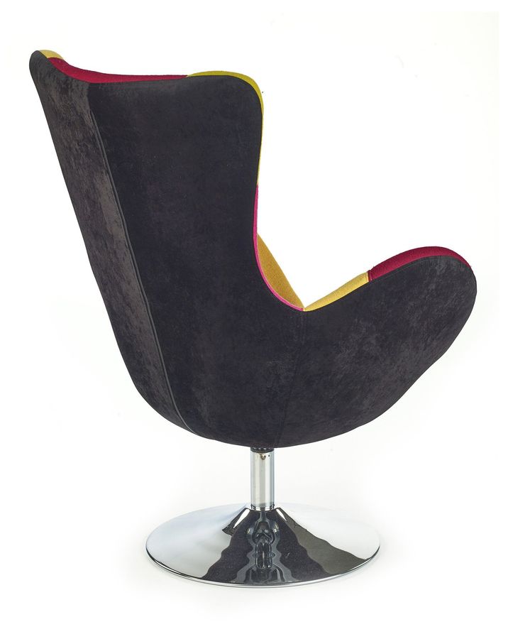 Кресло для отдыха в гостиную, спальню, кабинет Butterfly хромированная сталь/ткань разноцветный Halmar Польша