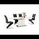 Дизайнерський стілець H-090 SIGNAL чорний метал хром/еко шкіра Польща