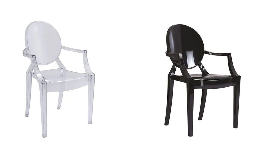 Пластиковый прозрачный стул Luis Signal в королевском стиле Польша