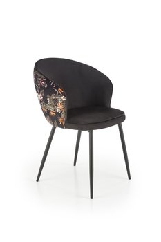 Металлический стул K506 бархатная ткань разноцветный, черный Halmar Польша