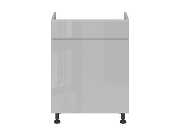Нижняя кухонная тумба BRW Top Line K10-TV_DKS_60/82_SMB/B-SZG/SP, серый глянец/серый гренола, из Польши