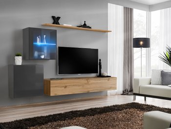 Комплект мебели в гостиную ASM Switch XV GWT SW 15 Графит/Дуб Вотан из Польши