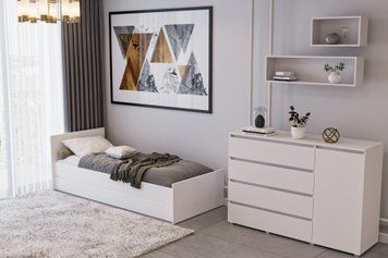 Комплект меблів з ліжком CAMA COCO 15 білий мат в дитячу фото - artos.in.ua