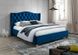 Двухместная кровать в квартиру Aspen 160 x 200 SIGNAL синий вельвет Польша