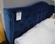 Двухместная кровать в квартиру Aspen 160 x 200 SIGNAL синий вельвет Польша