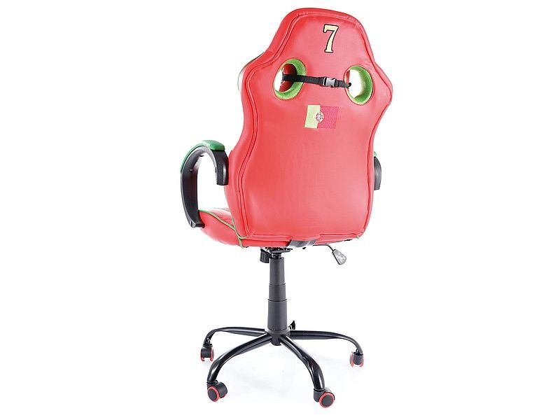 Поворотне крісло Signal Portugal червоний / зелений / чорний Польща