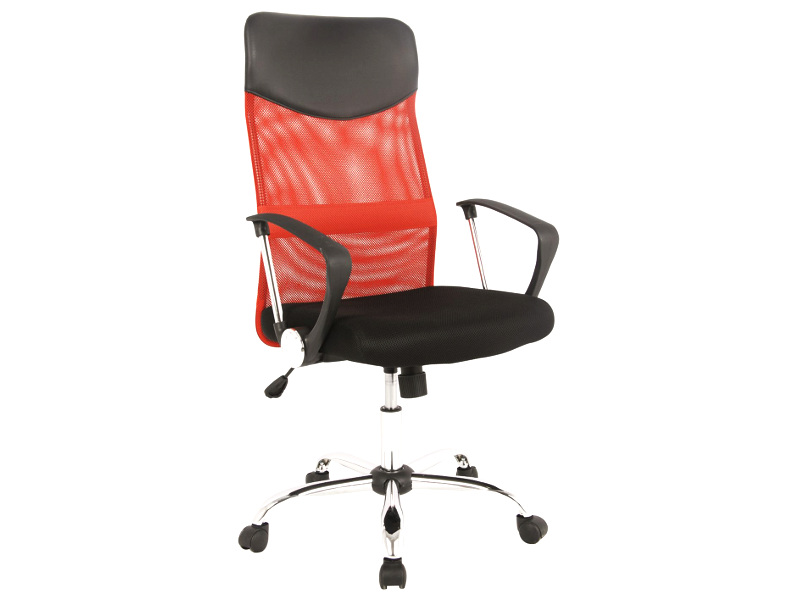 Крісло обертове Q-025 SIGNAL червона тканина Польща