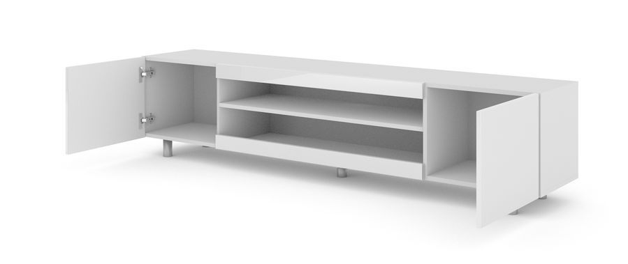 Тумба для вітальні KATE 189 білий мат/білий глянець BIM FURNITURE фото - artos.in.ua
