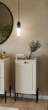 Пенал у ванну кімнату CAMA AMBER W 35 / 57 D1 кашемір