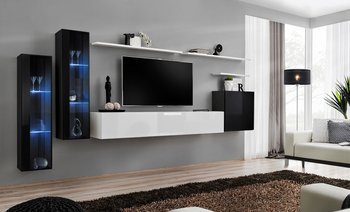 Комплект мебели в гостиную ASM Switch XI 27 ZW SW 11 Черный матовый/Белый глянцевый из Польши