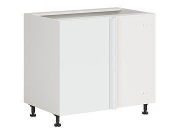 Тумба кухонная нижняя угловая BRW Top Line 2 125&times;65 &mdash; альпийский белый / снежно-белый супермат, правое открывание фото - artos.in.ua