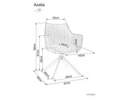 Стул Azalia Leo Signal 61&times;86, светло-бежевый, ткань Leo фото - artos.in.ua