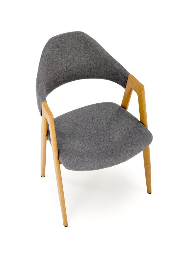 Металевий стілець K344 тканина сірий Halmar Польща