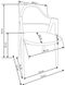 Металевий стілець K344 тканина сірий Halmar Польща