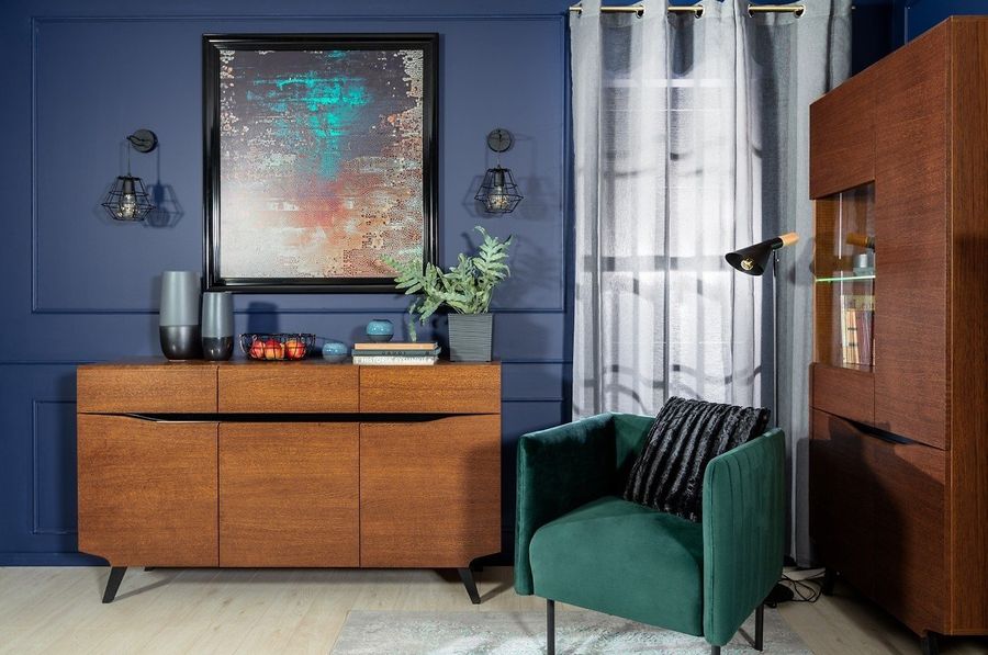 Комплект мебели в гостиную Madison BRW коричневый дуб Польша