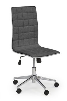 Кресло офисное Tirol 2 механизм Tilt, хромированный металл/ткань темно-серый Halmar Польша