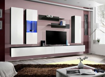 Комплект мебели в гостиную ASM FLY E 23 ZW FY E5 Черный матовый/Белый глянцевый из Польши