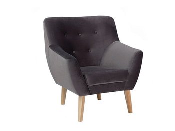 Мягкое кресло диван на деревянных ножках Nordic SIGNAL серый Польша