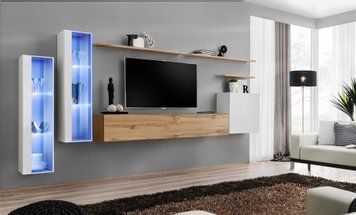 Комплект мебели в гостиную ASM Switch XI WWT SW 11, белый, дуб Wotan фото - artos.in.ua