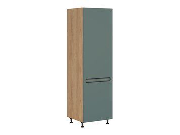 Пенал кухонний BRW Iris 60 &mdash; дуб хікорі / зелений boho мат, ліве відкривання фото - artos.in.ua