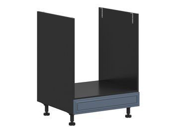 Тумба кухонная нижняя под встроенную духовку BRW Verdi 60 &mdash; чёрный / мистический мат фото - artos.in.ua